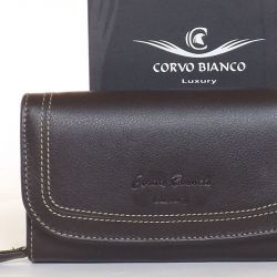  CORVO BIANCO Női bőr pénztárca barna színű 