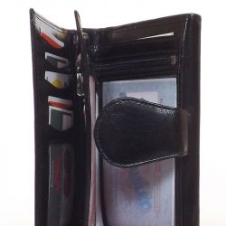 BY LUPO női bőr pénztárca fekete színű