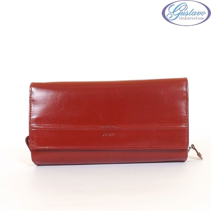 BY LUPO női bőr pénztárca piros színű
