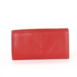 S. BELMONTE női bőr pénztárca piros színű